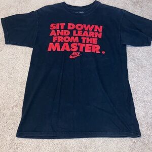 Nike Black and Red Graphic Men's T-Shirt